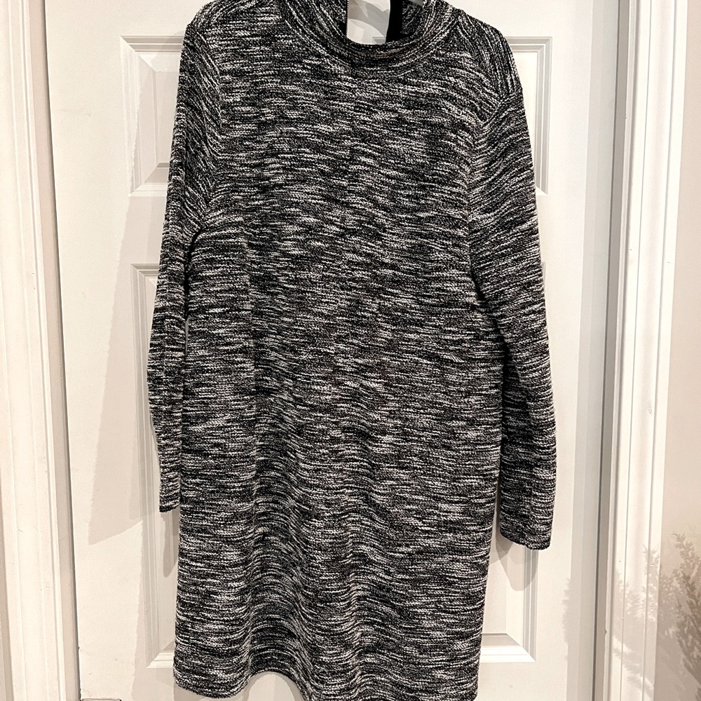 Grey sweater dress